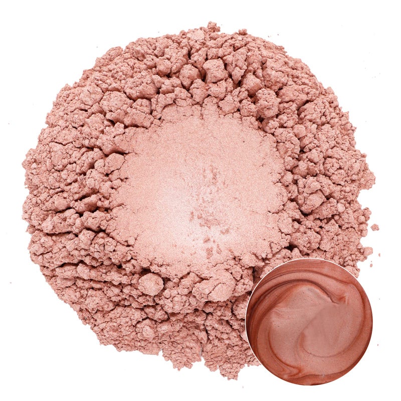SEISSO Rose Gold Mica Powder, SEISSO Mica Powder for Epoxy Resin 1.76 oz /50g, Powdered Pigment for Soap Making, Candle Making, Slime, Nail Polish, Cosmetics Grade for Lip Gloss, Craft Projects - Image 4